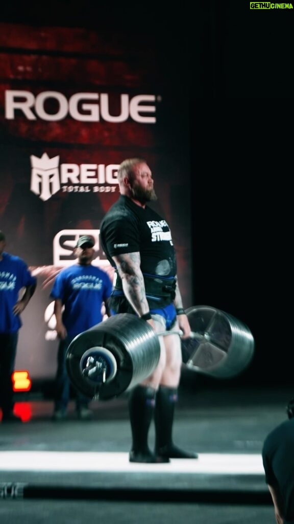 Hafþór Júlíus Björnsson Instagram - Back and better than ever 😤 @thorbjornsson deadlifts 1006 lbs to secure the win at this years @arnoldsports Strongman Classic 🏆 #ReignBodyFuel #TotalBodyFuel #Arnoldclassic #asf2024