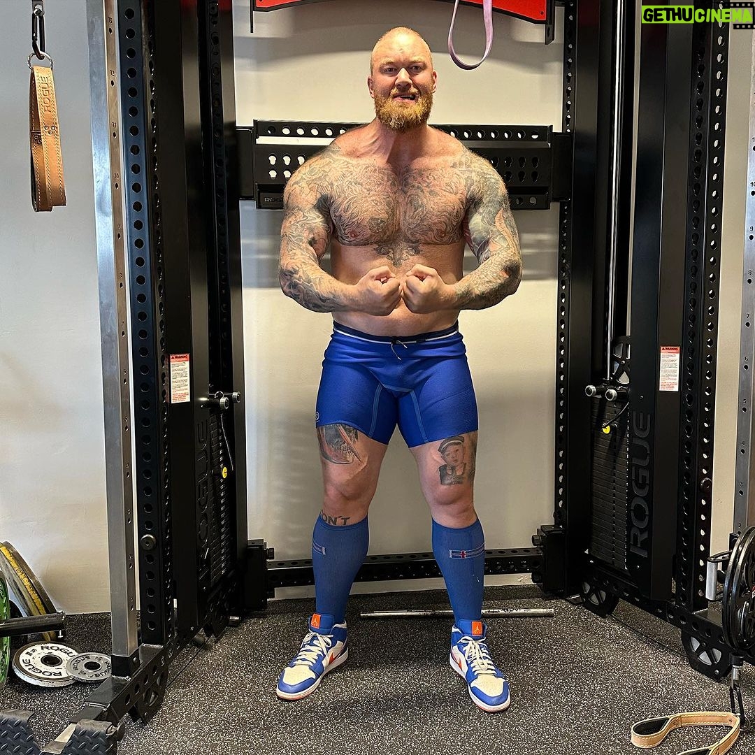 Hafþór Júlíus Björnsson Instagram - Beefy and oiled up by @thebeardstruggle use code Hafthor for at least a 20% OFF all orders! 🫡