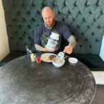 Hafþór Júlíus Björnsson Instagram - Fuelling up my muscles before I hit the gym. Steak, egg, oats, almond butter, berries, banana and whey protein @transparentlabs use code THOR to support me when ordering!