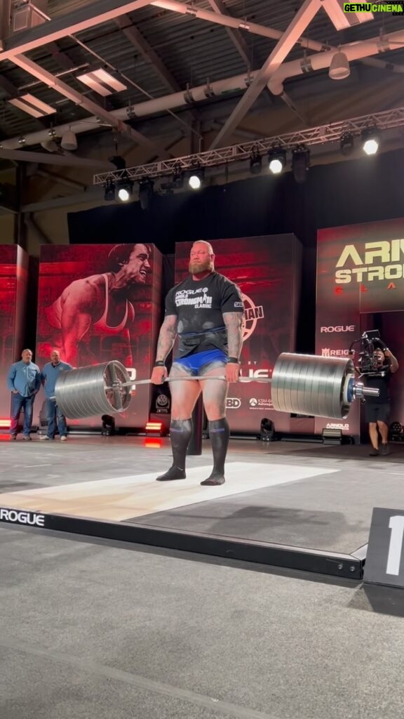 Hafþór Júlíus Björnsson Instagram - Hafthor is back. 1006LB/456KG on The Rogue Elephant Bar and an event win for The Mountain in his debut back to Strongman. Rogue builds equipment for the strongest men and women on Earth. Shop the World’s Most Durable Barbells at the link in our bio. #ryourogue
