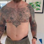 Hafþór Júlíus Björnsson Instagram - Quick pec flex update! For those that want the best beard products, click the link in my bio or in my story to get 20% off @thebeardstruggle ( Code Hafthor )