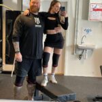 Hafþór Júlíus Björnsson Instagram – Couples that train together fart together… obviously 🙄 @kelc33 caption this photo