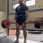 Hafþór Júlíus Björnsson Instagram – 380kg deadlift . Last heavy session before comp day April 15th. @thorstrainingapp @australianstrengthcoach slammed down an ice cold @reignbodyfuel right before is session.