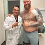 Hafþór Júlíus Björnsson Instagram – WARNING GRAPHIC SURGERY FOOTAGE. Live on my YouTube channel. Wednesday I’m 4 weeks post surgery. Sadly I got an infection 5 days ago resulting in an abscess and had to have a drainage tube inserted.  Finally had that removed today. Swipe to see the length of it! 🤯