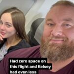 Hafþór Júlíus Björnsson Instagram - Should I feel bad for Kelsey or myself? 💀 @kelc33