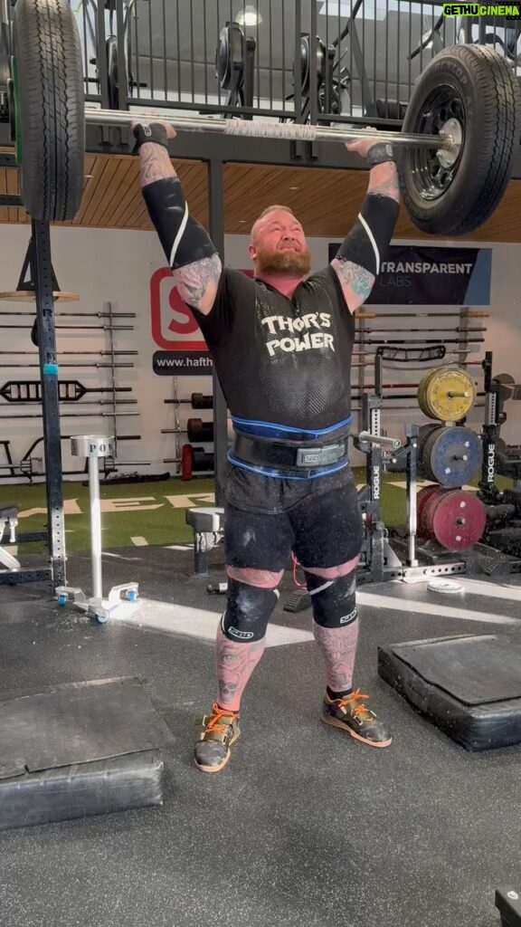 Hafþór Júlíus Björnsson Instagram - 176kg axle today. That’s a win. @reignbodyfuel Thor's Power Gym