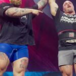 Hafþór Júlíus Björnsson Instagram - @thorbjornsson until next time 🤝 a privilege to share the stage with a strongman GOAT. • #fitness #gym #workout #fitnessmotivation #fit #motivation #bodybuilding #training #health #love #lifestyle #instagood #fitfam #healthylifestyle #sport #gymlife #healthy #gymmotivation #personaltrainer #crossfit #muscle #fitnessmodel #instagram #exercise #fashion #follow #like #weightloss #model #teamtyr NEC Birmingham