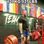 Hafþór Júlíus Björnsson Instagram – 170kg-420kg. Like this post if you want me to attempt 505-520kg. I’ve been thinking since no one is breaking my 501kg WR or my elephant bar WR 474kg. I might as well do it myself. Session fuelled up by @transparentlabs & @reignbodyfuel