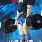 Hafþór Júlíus Björnsson Instagram - 350kg for 10 reps and a win in the event. Shoutout to @_jsfilms for filming this video and sharing it with me.