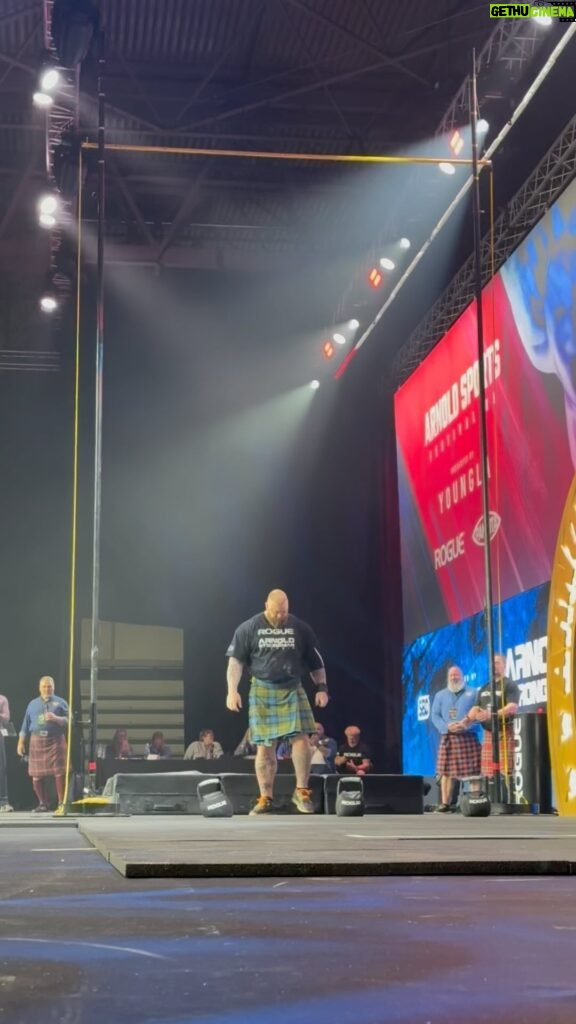 Hafþór Júlíus Björnsson Instagram - 1st place in weight over bar 19” with a 56lbs @roguefitness bag. I’m in 2nd place overall now going into the last event. 350kg for as many repetitions as possible. How many reps will I hit?