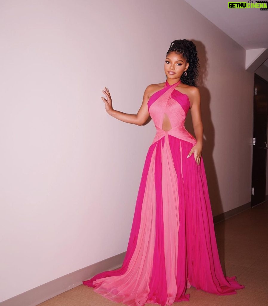 Halle Bailey Instagram - today i felt like a princess 💘it was an honor to receive the essence black woman in hollywood award 🥹💘to be lifted up by so many women who have paved the way for me to be here today is an incredibly special feeling. thank you to my sister @chloebailey for presenting me with this award, i was a crying mess 😭i’m also so grateful to my siblings @skiwithaneye & @bransonbailey_ for saying such beautiful words about our journey as a family, and how we got here. as well as rob marshall, @tlabarbe & @deoncole for contributing such special words about the journey. i am incredibly honored & thankful 💕 i will never forget today