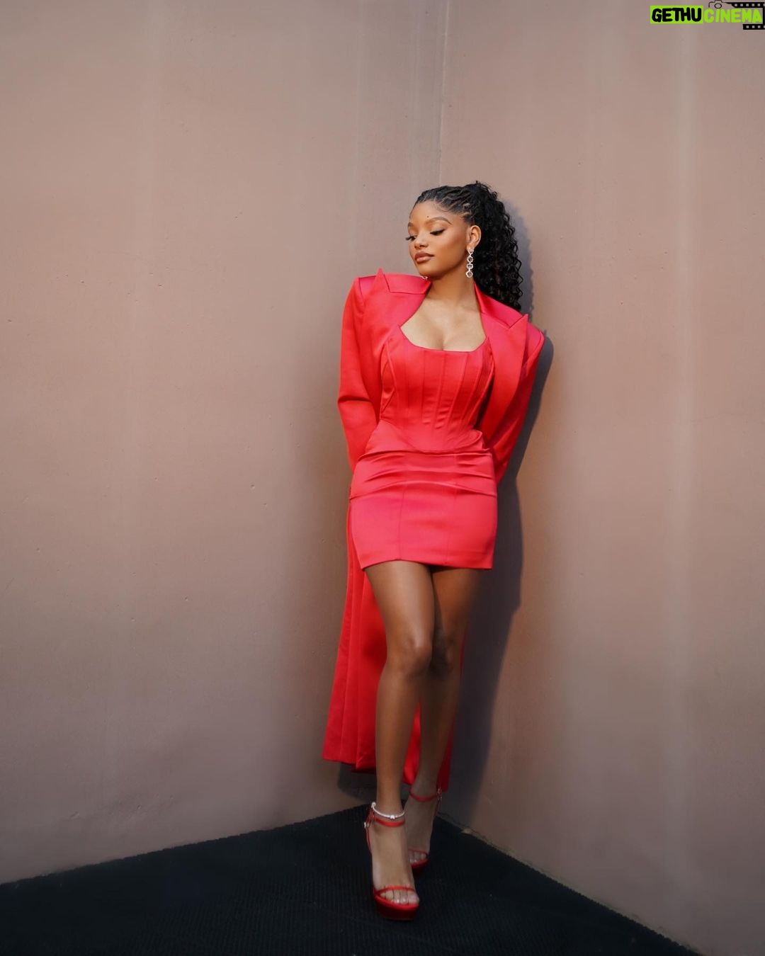 Halle Bailey Instagram - grammy week begins..✨🌹♥️