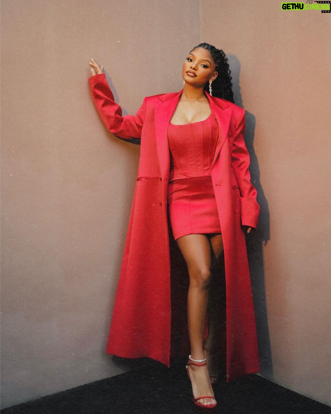 Halle Bailey Instagram - grammy week begins..✨🌹♥️