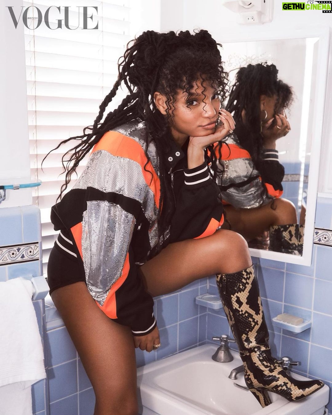 Halle Bailey Instagram - don’t tell me that you model, if you ain’t been in vogue 😉❣️… um guys..dream come true for me!! thank you to the iconic Edward and the amazing photographer @sharifhamza and the lovely team at british vogue for believing in me 🥹this is all very surreal 💗💗also thank you to @luxurylaw for styling me as this playful whimsical character for this story ! ❤️ as well as my glam girls who always kill it @beautybychrisc and @sparkyourhair 😍💗💗