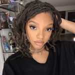 Halle Bailey Instagram - short hair don’t care 🖤✨