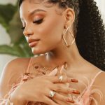 Halle Bailey Instagram - more detailed pics from live performance of angel ☁️✨i’m so happy you guys love this version !! 🥹