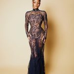 Halle Bailey Instagram - last night wearing @off____white for vanity fair 🖤