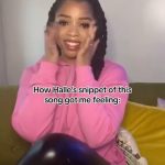 Halle Bailey Instagram - hi 🥰you guys are making the snippet of my song in your hands go viral on tiktok, and i haven’t even put the full song out yet 😭♥️✨i love you all, these are my fav vids i’ve seen so far of y’all using the sound.. 🤫🫢🎶✨💕💕stay tuneddd