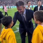 Halle Berry Instagram – Thank you @mls & @davidbeckham for making my son’s dream come true and for giving me some extra ‘cool mom’ points 🤍⚽️
