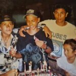 Hamish Daud Instagram – @tubesbali bar, N.W.A 🎵 , LA @raiders gear & earings 😅 Grom days! Kuta Bali