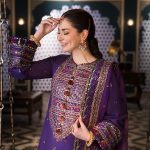 Hania Aamir Instagram - Explore the exuberant splendour of ‘Fasana-E-Ishq’ – Asim Jofa’s Eid Luxury Lawn Collection! 🌹 @asimjofa #AsimJofa #IWearAsimJofa #FasanaeIshq #HaniaAamir #LuxuryLawnCollection #EidEdit #Unstitched #FestiveCollection #Embroidered