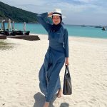 Hanis Zalikha Instagram - WFB. Work from beach. Thanks to Cakenis Swimwear blowing up on TT reaching to 5mil global views few days go. All this in the midst of us replacing the website and upgrading our international shipping 😅 But shout out to my team for being so proactive and so passionate. I wanted to chuck out the bag sebab ada laptop pastu charger berselirat plak dalam OOTD beach getaway. But I want to remember it like this— the reality is better! Let’s go Cakenis ✈️ @cakenis