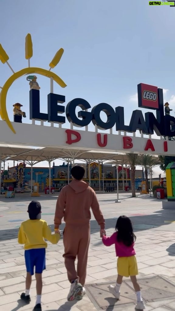 Hanis Zalikha Instagram - Legoland dream came true for Yusuf Alisa! Yusuf mostly because he aced his exam for this 🤗🚨🚜🚁🏠 Legoland, Dubai Parks and Resorts