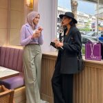 Hanis Zalikha Instagram - Purple and proud 🧕🏻 Fun day out for my @vivyyusof @theduckgroup !