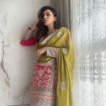 Hansika Motwani Instagram - Wearing happiness, one Indian outfit at a time. 🤍 • • • Outfit:- @shivaliahmedabad Pr:-@vblitzcommunications