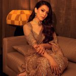 Hansika Motwani Instagram - Dxb ❤️ event ready Outfit - @falgunishanepeacockindia Jellwery- @arakkalgoldanddiamonds Make up- @ojmakeupartist Hair - @sara_hairstylista 📸- @bickiboss Armani Hotel, Burj Khalifa, Dubai