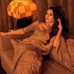 Hansika Motwani Instagram - Dxb ❤️ event ready Outfit - @falgunishanepeacockindia Jellwery- @arakkalgoldanddiamonds Make up- @ojmakeupartist Hair - @sara_hairstylista 📸- @bickiboss Armani Hotel, Burj Khalifa, Dubai