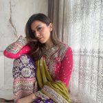 Hansika Motwani Instagram - Wearing happiness, one Indian outfit at a time. 🤍 • • • Outfit:- @shivaliahmedabad Pr:-@vblitzcommunications