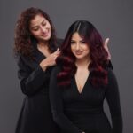 Harnaaz Kaur Sandhu Instagram - The perfect red! ❤️ Thank you @shinejanarthanan & @lorealpro_education_india for this vibrant change! #Ad #HairColor #LorealProInReds #LorealProfIndia #LorealProlndia #LproReds #iNOAreds #GoRed #ShadesOfRed
