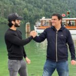 Haroon Kadwani Instagram - Happy Birthday to my pillar of strength. You inspire me to become stronger everyday. Your hard work and dedication is beyond belief and your strive to perfection is unmatched. He calls himself a man of relationships - and to this day credits his mother for everything that he has achieved. I hope I can live up to your unnumbered expectations Dad! 😆❤️🥇 Love you, your super proud beta 🤍 Königssee, Bayern, Germany