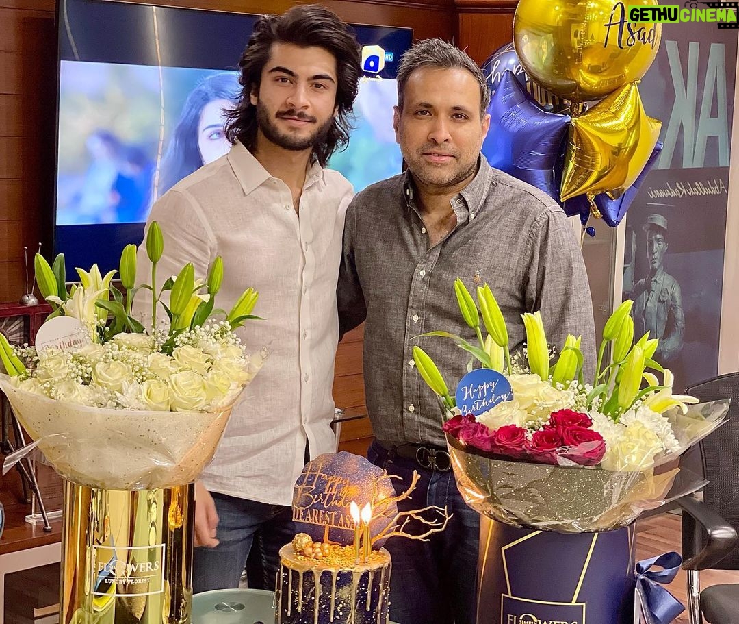 Haroon Kadwani Instagram - Happiest Birthday to my father-like figure, my teacher and my mentor ❤️ Thank you for being someone who I can learn from every single day. May ALLAH shower his countless blessings on you, fulfil your dreams, aspirations and keep this togetherness forever and ever. Love you @asadaqureshi 🌟 @abdullah.kadwani @geomiribrahim