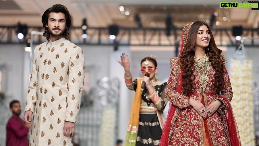 Haroon Kadwani Instagram - A walk to remember 💫 Thank you @officialfahadhussayn for the spectacular show!!! @maramaabroobeauty @bcwpakistan And @kinzahashmi you’re a superstar 🌟