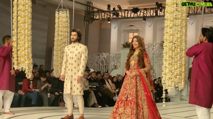 Haroon Kadwani Instagram - A walk to remember 💫 Thank you @officialfahadhussayn for the spectacular show!!! @maramaabroobeauty @bcwpakistan And @kinzahashmi you’re a superstar 🌟