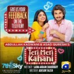 Haroon Kadwani Instagram - Thank you so much for such an amazing response on ‘Teri Meri Kahani’ so far ❤️.. I truly appreciate all the love, support, guidance and motivation of the people who made this journey possible. Please share your feedback about the telefilm in the comments below ⬇️ and find the link in my bio @asadaqureshi @abdullah.kadwani @aehsuntalish @harpalgeotv @7thskyentertainment @ansari.bushra @usmaanpeeru @javedsheikhofficial @seharkhan_official @sabeena.s.official @shiraz_ghazali @saqlainraza2427 @saima.akram.chaudhry @mariekhan1 @younus_shafi @umairtariq_ut @umair_israar #TeriMeriKahani