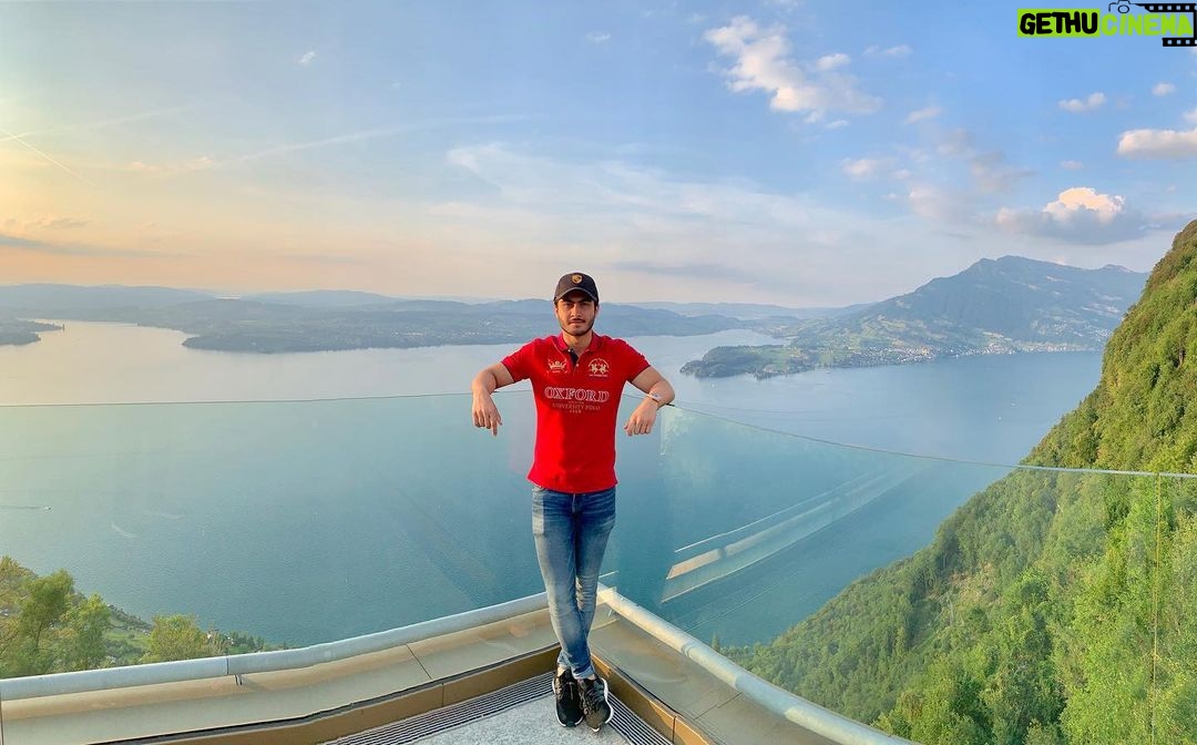 Haroon Kadwani Instagram - The best view comes after the hardest climb. #Switzerland #Luzern #Burgenstock #Summer #BeautifulView #Vacation #TravelDiary Bürgenstock