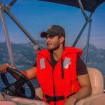 Haroon Kadwani Instagram - When in Switzerland 🇨🇭 #LakeLucerne #Lucerne #Switzerland #Boat #Sunset #SelfDriven Luzern, Switzerland