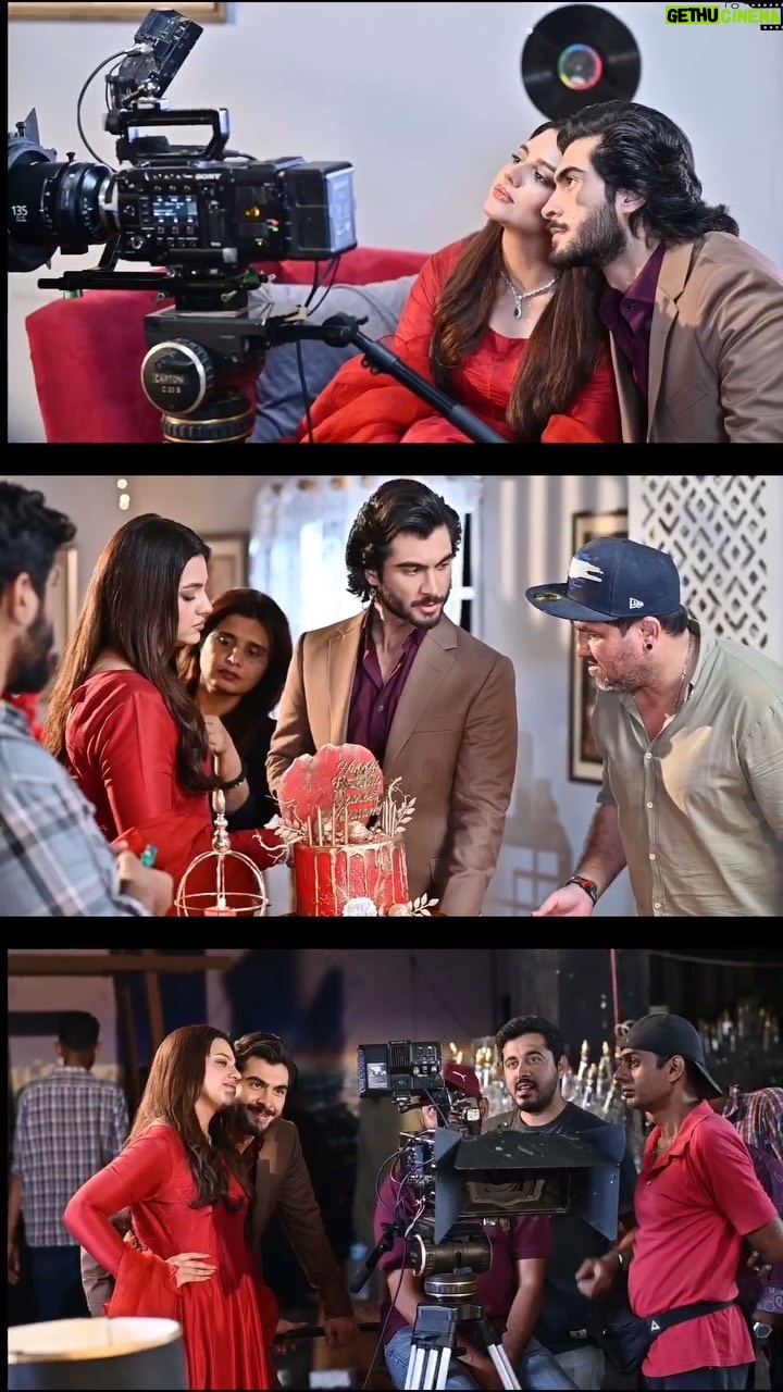 Haroon Kadwani Instagram - Making memories on set 📸 Here are some behind the scenes of ‘Zindagi Awargi Hai’ music video shoot from ‘Jhoom’ and witness the impeccable chemistry between Haroon Kadwani and Zara Noor Abbas! 🌟 @abdullah.kadwani @asadaqureshi @harpalgeotv @7thskyentertainment @hashimnadeem.official @ali.faizan.338 @haroonkadwani @zaranoorabbas.official @wajhifarookiofficial #Jhoom #GeoEntertainment #7thSkyEntertainment #AbdullahKadwani #AsadQureshi #HashimNadeemKhan #AliFaizan #HaroonKadwani #ZaraNoorAbbas #WajhiFarooki