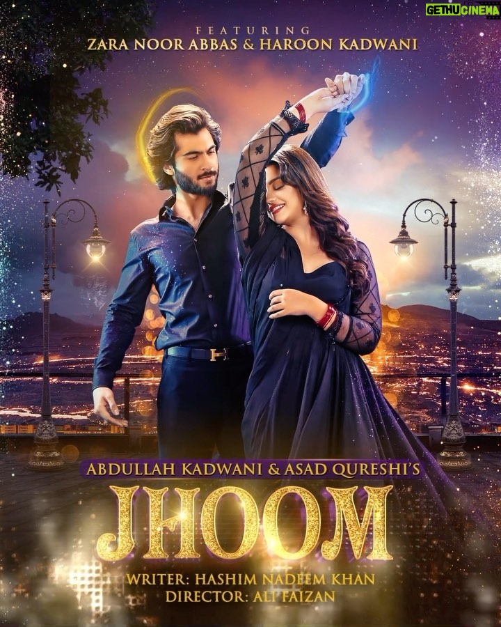 Haroon Kadwani Instagram - In LOVE but worlds apart… Get ready for an unforgettable journey into the world of JHOOM! 💫 @abdullah.kadwani @asadaqureshi @harpalgeotv @7thskyentertainment @hashimnadeem.official @ali.faizan.338 @zaranoorabbas.official #Jhoom #GeoEntertainment #7thSkyEntertainment