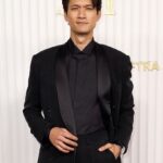 Harry Shum Jr. Instagram - James Hong. 94. Wow. Speech was 💯 and feeling like 1001 last night. Thank you @everythingeverywheremovie for letting the 🦝 and I along for the ride. History made with the best group of friends. Got to help make the statutes a few years back 🔨 so it all feels bageleeeeee. Amazing to witness @thejameshong give the most incredible @sagawards speech with several mic drops in between 🙏🏼 THANK YOU to all the @sagaftra members who voted for this fam!!! (my crop game is zero tho 🤦🏻‍♂️) Stylist: @warrenalfiebaker Suit: @giorgioarmani Kicks: @jimmychoo Watch: @omega Fairmont Century Plaza