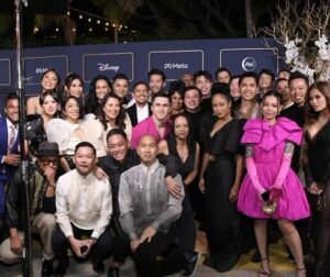 Harry Shum Jr. Instagram - Unofficial welcoming pose and giving love to 🇵🇭 A custom Modern Chinoy Barong with a stunning Pinay serving up the theme just right for the GOLD GALA.  A spectacular night with spectacular people! Congrats to all the honorees for their contribution in moving the needle forward for the AAPI community. A toast to the hard working folks @goldhouseco & @bingchen for hosting the first of many! #goldgala #A100 #aapiheritagemonth 
Threads: @vintagallery 
Styled by: @warrenalfiebaker & @shelbyrabara