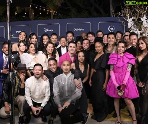 Harry Shum Jr. Instagram - Unofficial welcoming pose and giving love to 🇵🇭 A custom Modern Chinoy Barong with a stunning Pinay serving up the theme just right for the GOLD GALA. A spectacular night with spectacular people! Congrats to all the honorees for their contribution in moving the needle forward for the AAPI community. A toast to the hard working folks @goldhouseco & @bingchen for hosting the first of many! #goldgala #A100 #aapiheritagemonth Threads: @vintagallery Styled by: @warrenalfiebaker & @shelbyrabara Vibiana