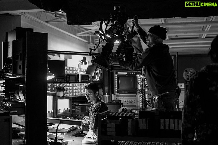 Harry Shum Jr. Instagram - Our DP Scott Thiele zooming in to make sure I used conditioner on my hair that morning. #BroadcastSignalIntrusion #BTS Chicago, Illinois