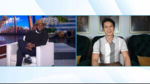 Harry Shum Jr. Instagram - I’ll be on @theellenshow tomorrow chatting with my long time friend @sir_twitch_alot talking about our cringey blonde hair days, getting fired from doing extra work and @allmylifemovie