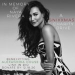 Harry Shum Jr. Instagram - She had a giant heart and never let Christmas (Snixxmas) go by without finding ways to help another in need. I miss her. In honor of our friend Naya Rivera, we started a GoFundMe to raise funds for a charity Naya cared very deeply about, Alexandria House in Los Angeles. Lets give back to those in need and help us continue the legacy of Snixxmas! @alexandriahousela #Snixxmasgivesback