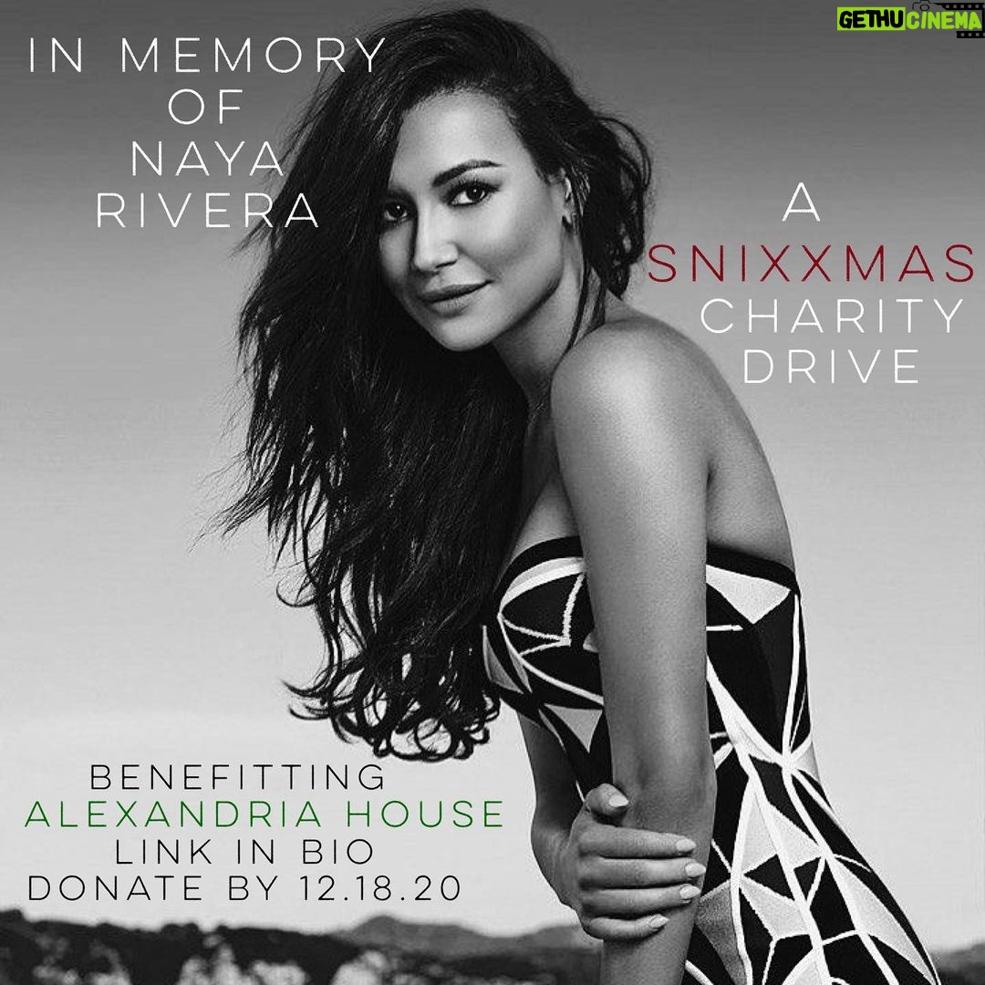 Harry Shum Jr. - 124K Likes - She had a giant heart and never let Christmas (Snixxmas) go by without finding ways to help another in need. I miss her. In honor of our friend Naya Rivera, we started a GoFundMe to raise funds for a charity Naya cared very deeply about, Alexandria House in Los Angeles. Lets give back to those in need and help us continue the legacy of Snixxmas! @alexandriahousela #Snixxmasgivesback