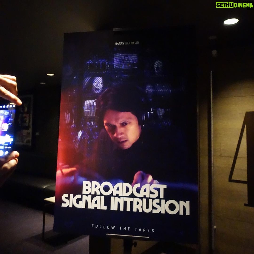 Harry Shum Jr. Instagram - Felt the love the other night for the screening of BSI which is OUT TODAY! You can order it now On Demand on @appletv and other platforms or catch it in select theaters. The soulful score from @benlovett is incredible and will get you right in the noir mood. You’ll be treated with performances that’ll stick with you from @jstnwelborn & @kelley_mack 👁 @jacobgentry direction will inject you with visually stunning thrills and spices of paranoia bringing you along for this eerie ride. Maybe you can also tell me what I'm trying to describe in the first pic🌀🌀🌀 Tell me all your theories… @darkskyfilms #broadcastsignalintrusion Love to my amazing team @marissaupchurch @nicklopiccolo @mkizzo @chad_m_christopher